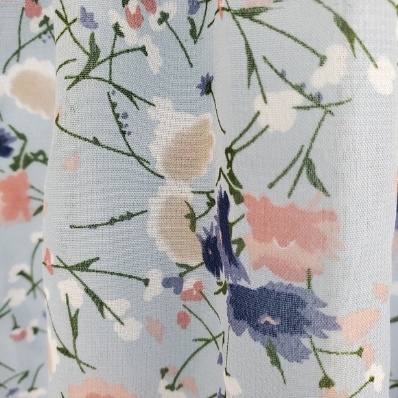 Bailey Blue Floral Print Layered Dress size Med - Picture 4 of 5